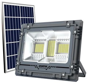 Ηλιακός Προβολέας LED 500W Ανθρακί Τηλεχειριστήριο 6609 Spotlight-6609-Ανθρακί 6609