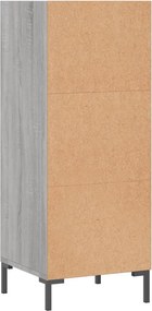 vidaXL Ντουλάπι Γκρι sonoma 34,5x32,5x90εκ. από Επεξεργασμένο Ξύλο