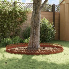 vidaXL Περιγράμματα γκαζόν 10 pcs 103 x 0,05 x 22 εκ Σκ rusty