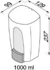 Geesa Hotelia 1217 Inox - Ντισπενσερ 1000ml