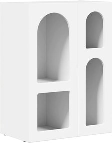 vidaXL Πλαϊνό γραφείο Λευκό 59 x 35 x 80.5 εκ. Επεξεργασμένο ξύλο