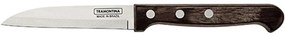 Μαχαίρι Ξεφλουδίσματος 020.21121.193 7,5cm Inox-Brown Steel,Polywood