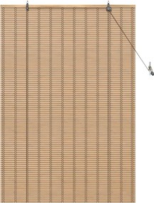 vidaXL Ρόλερ με κουρτίνες Φύση 110 x 160 cm Μπαμπού