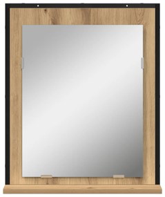 vidaXL Καθρέφτης μπάνιου  Artisan Oak 50x12x60 εκ. Επεξεργασμένο ξύλο