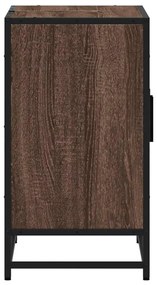 vidaXL ντουλάπι νιπτήρα μπάνιου καφέ δρυς 90x33x60 cm