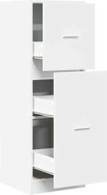 vidaXL Συρταριέρα Γενικής Χρήσης Λευκή 40x41x118 εκ. Επεξ. Ξύλο