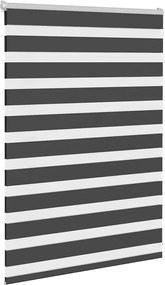 vidaXL Ζέβρα τυφλή Μαύρο Πλάτος υφάσματος 90,9 εκ. Πολυεστέρας