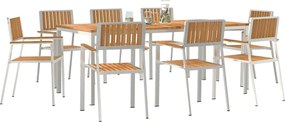 vidaXL Σετ Εξωτερικής Τραπέζης 9 pcs