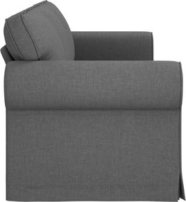 vidaXL Καναπές Σκούρο Γκρι