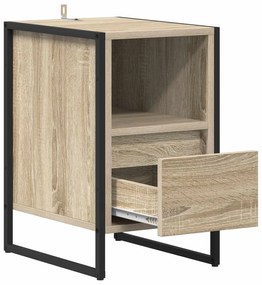 vidaXL Κομοδίνο 2 pcs Σονόμα 39,5 x 30 x 50 εκ Επεξεργασμένο ξύλο