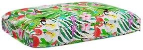 vidaXL Μαξιλάρι παλέτας για κάθισμα Floral Πολύχρωμο 120 x 80 x 12 cm