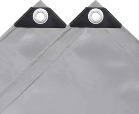 vidaXL Μουσαμάς 650 γρ./μ.² Γκρι 4 x 5 μ.