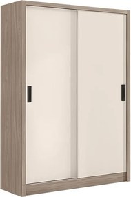 VANITY Ντουλάπα Δίφυλλη - Συρόμενη, Αποχρώσεων Sonoma Oak &amp; Cream   1τμχ