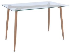 Τραπέζι Olsen EM740 120X70X75 cm Metal, Glass
