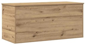 vidaXL Κουτί αποθήκευσης με αποθήκευση artisan δρυς 100 x 42 x 46 cm
