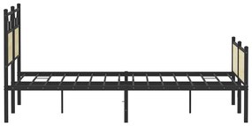 vidaXL Πλαίσιο Κρεβατιού Χωρ. Στρώμα Sonoma Δρυς 150x200εκ. Επ. Ξύλο