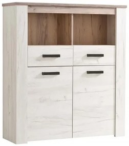 ΒΙΤΡΙΝΑ Kent POP 2F GREY OAK/WHITE OAK 114*36,5*127,5 ΦΑΥΓ 11008837