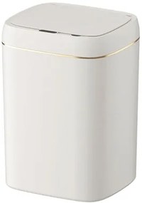 HOME USE κάδος απορριμμάτων HUH-0188, αυτόματο άνοιγμα, 13lt, λευκός