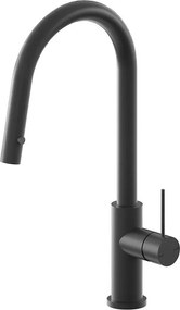 Sparke Musa 04 Black Matt - Μπαταρία Κουζίνας με Ντους