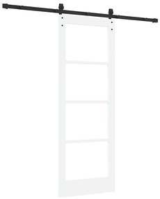 vidaXL Συρόμενη Πόρτα ORKDAL Λευκό 73.5 x 198.5 εκ. Μασίφ ξύλο πεύκου