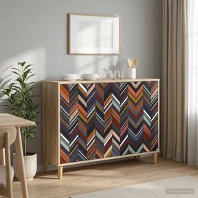 vidaXL Πλαϊνό γραφείο OMMEN Sonoma 102 x 33 x 75 εκ.