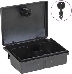 vidaXL Ποντικοπαγίδες 5 τεμ. Μαύρες 13x10x4 εκ.