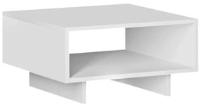 Τραπεζάκι σαλονιού Hola Megapap μελαμίνης χρώμα λευκό 60x60x32εκ.