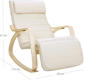 Κουνιστή Πολυθρόνα Relax (55x115x91) Songmics LYY010WZ01