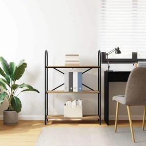 vidaXL Ράφι Βιβλίων 3 επιπέδων 80 x 30 x 109 εκ Επεξεργασμένο ξύλο