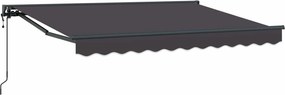 vidaXL Ηλεκτρικό Αναδιπλούμενο Σκίαστρο Ανθρακί 3 x 2 m