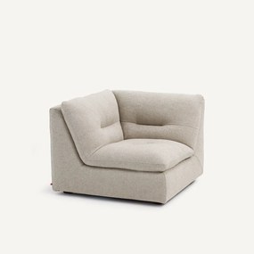 Γωνιακή πολυθρόνα σύνθεσης 90° από βισκόζη και λινό, GIULIANO