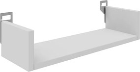 Ραφιέρα τοίχου Derva pakoworld σε λευκή απόχρωση 45x15x10cm