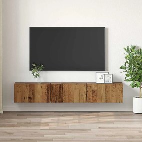 vidaXL Ντουλάπι TV 3 pcs Καφέ 60 x 30 x 30 cm Επεξεργασμένο ξύλο
