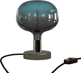 Επιτραπέζιο Φωτιστικό Μεταλλικό Posaluce Cobble Ανθρακί Διακοπτάκι