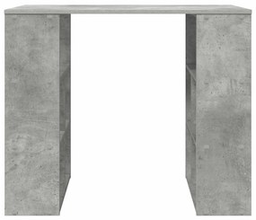 vidaXL Γραφείο με ράφι Γκρι 90 x 50 x 75 εκ. Επεξεργασμένο ξύλο
