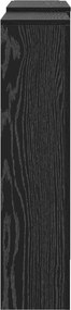 vidaXL Καπάκι Καλοριφέρ Μαύρη Δρυς 205 x 21,5 x 83,5 cm