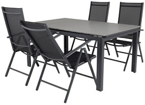 Σετ Τραπέζι και καρέκλες Dallas 2333, Polyξύλο, Μέταλλο, Ύφασμα | Epipla1.gr