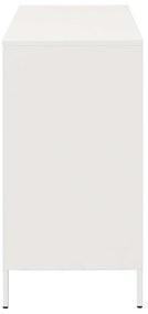 vidaXL Σκευοθήκη Λευκό 101,5x39x73,5 cm Ατσάλι ψυχρής έλασης