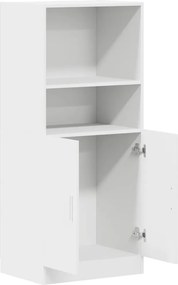 vidaXL Στήλη Κουζίνας Λευκή 57x41,5x131,5 εκ. από Επεξεργασμένο Ξύλο