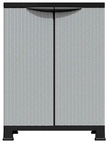 vidaXL Πλαστικό Ντουλάπι 68 x 39 x 92 εκ. με Σχεδιασμό σε Στυλ Ρατάν