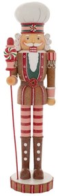 Διακοσμητικός Καρυοθραύστης Gingerbread 87193 13x12x45cm Multi