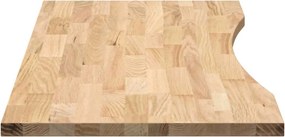 VidaXL Επιτραπέζια Επιφάνεια Ακατέργαστη Μασίφ Ξύλο Δρυς Ορθογώνια