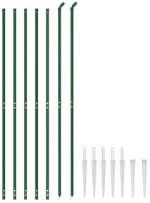 vidaXL Συρματόπλεγμα Περίφραξης Πράσινο 2,2 x 10 μ. με Καρφωτές Βάσεις
