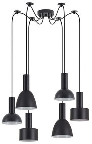 Φωτιστικό Οροφής Adept Flex 77-8913 55x55x300cm 6xE27 60W Black Homelighting