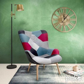 Πολυθρόνα Kido υφασμάτινη χρώμα patchwork