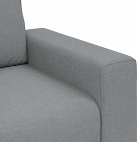 vidaXL Πολυθρόνα Ανοιχτό Γκρι 100 x 77 x 82 εκ. Ύφασμα