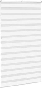 vidaXL Ζέβρα τυφλή Λευκό Πλάτος υφάσματος 115,9 εκ. Πολυεστέρας