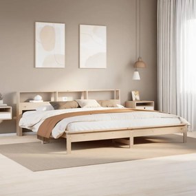 vidaXL Σκελετός Κρεβατιού Χωρίς Στρώμα 180x200 εκ Μασίφ Ξύλο Πεύκου