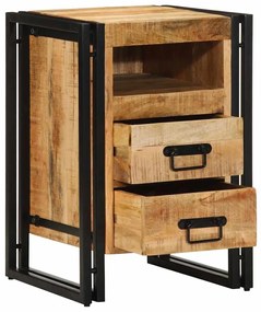 vidaXL Κομοδίνο με συρτάρι Καφέ 40 x 40 x 59 εκ. Μασίφ ξύλο μάνγκο