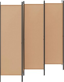 vidaXL Διαχωριστικό Δωματίου 6-Πάνελ Μπεζ 300 x 180 cm Ύφασμα
